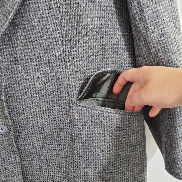 Vintage L.L. Bean Gray Wool Tweed Jacket - Picture 4 of 4